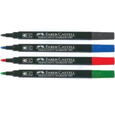 FABER CASTELL PERMANENT MARKER BLACK 158599